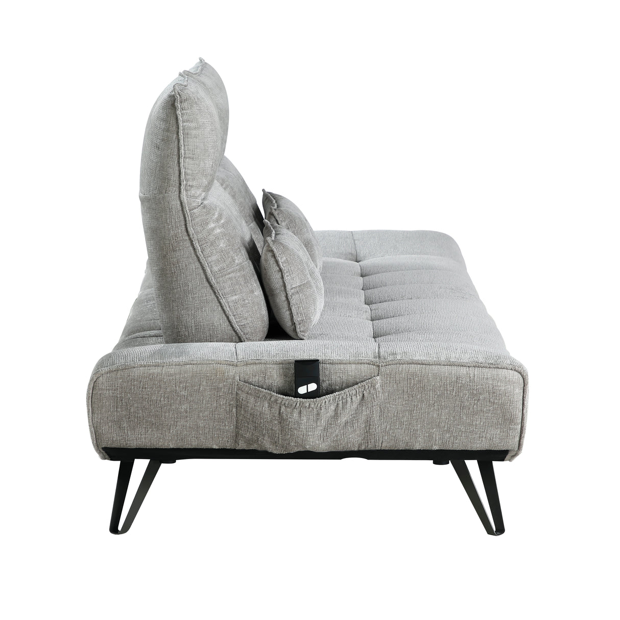 Quonsett Gray Sofa with Power Adjustable Seat from Homelegance - Luna Furniture