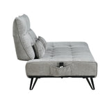 Quonsett Gray Sofa with Power Adjustable Seat from Homelegance - Luna Furniture
