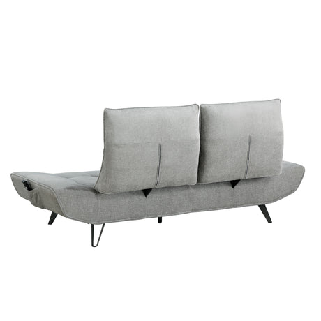 Quonsett Gray Sofa with Power Adjustable Seat from Homelegance - Luna Furniture