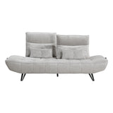 Quonsett Light Gray Sofa with Power Adjustable Seat from Homelegance - Luna Furniture