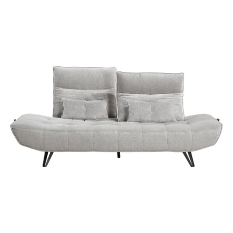 Quonsett Light Gray Sofa with Power Adjustable Seat from Homelegance - Luna Furniture