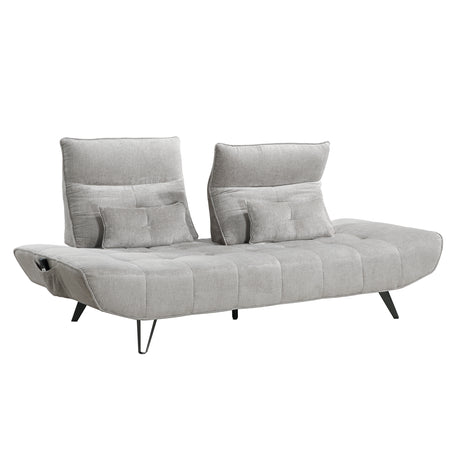 Quonsett Light Gray Sofa with Power Adjustable Seat from Homelegance - Luna Furniture