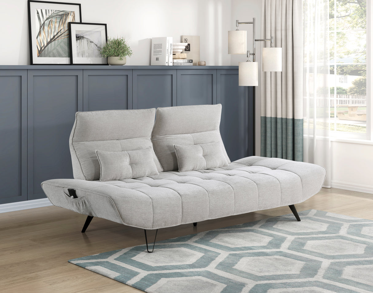 Quonsett Light Gray Sofa with Power Adjustable Seat from Homelegance - Luna Furniture