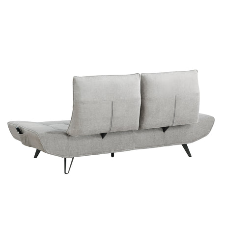 Quonsett Light Gray Sofa with Power Adjustable Seat from Homelegance - Luna Furniture