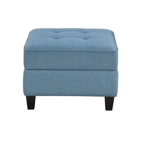 Garren Blue Armless Chair with Storage from Homelegance - Luna Furniture