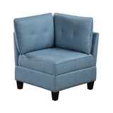 9557BUE-C1A Chair with One Arm and Storage from Homelegance - Luna Furniture