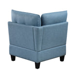 9557BUE-AC Armless Chair with Storage from Homelegance - Luna Furniture