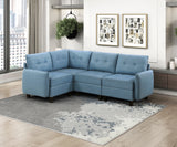 9557BUE-AC Armless Chair with Storage from Homelegance - Luna Furniture
