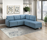 9557BUE-4 Ottoman with Storage from Homelegance - Luna Furniture