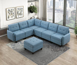 9557BUE-4 Ottoman with Storage from Homelegance - Luna Furniture