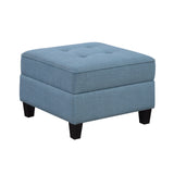 9557BUE-4 Ottoman with Storage from Homelegance - Luna Furniture