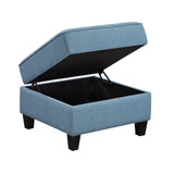 9557BUE-4 Ottoman with Storage from Homelegance - Luna Furniture