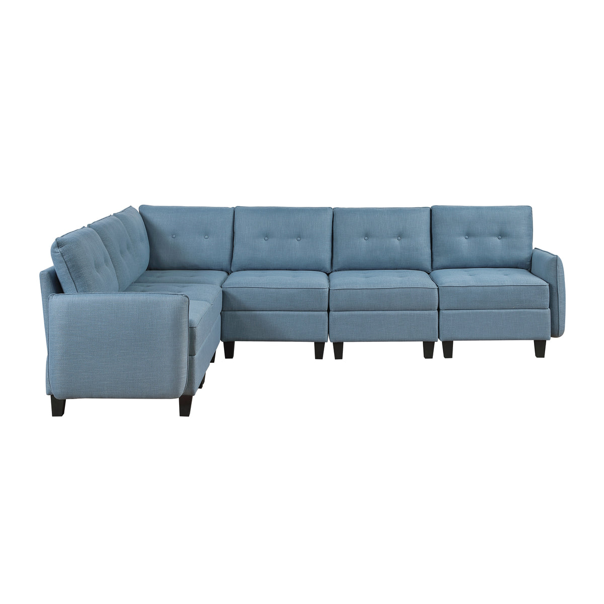 9557BUE*6SC (6)6-Piece Sectional with Storage from Homelegance - Luna Furniture