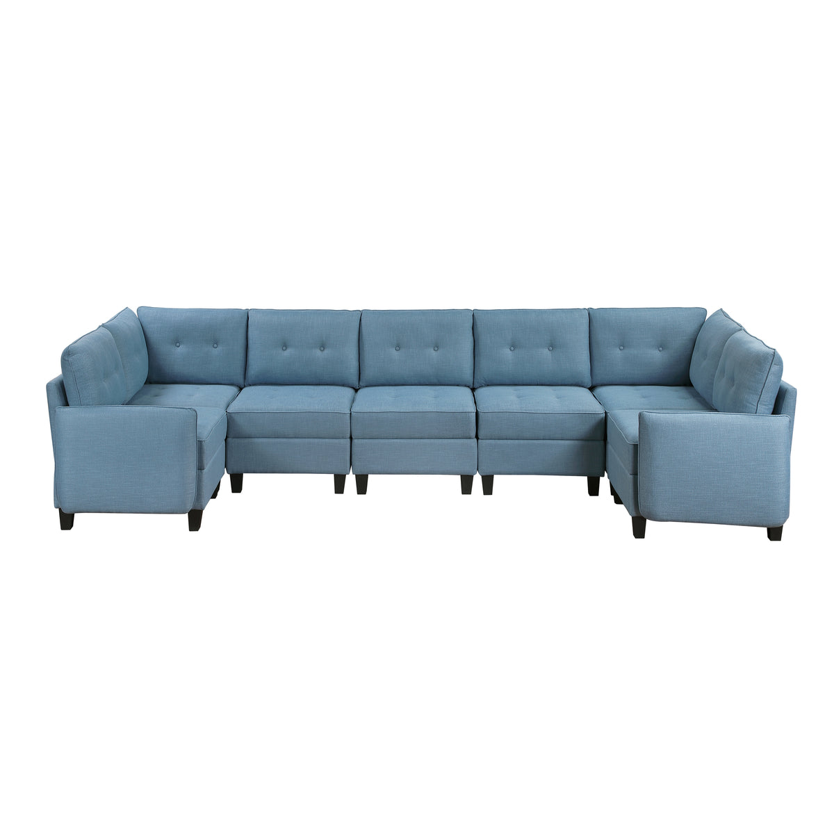 9557BUE*7SC (7)7-Piece Sectional with Storage from Homelegance - Luna Furniture