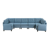 9557BUE*7SC (7)7-Piece Sectional with Storage from Homelegance - Luna Furniture