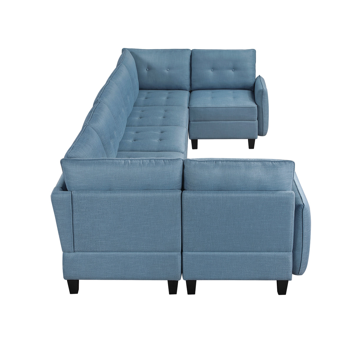 9557BUE*7SC (7)7-Piece Sectional with Storage from Homelegance - Luna Furniture