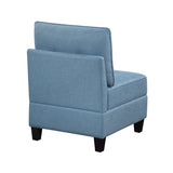 9557BUE-AC Armless Chair with Storage from Homelegance - Luna Furniture