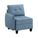 9557BUE-C1A Chair with One Arm and Storage from Homelegance - Luna Furniture