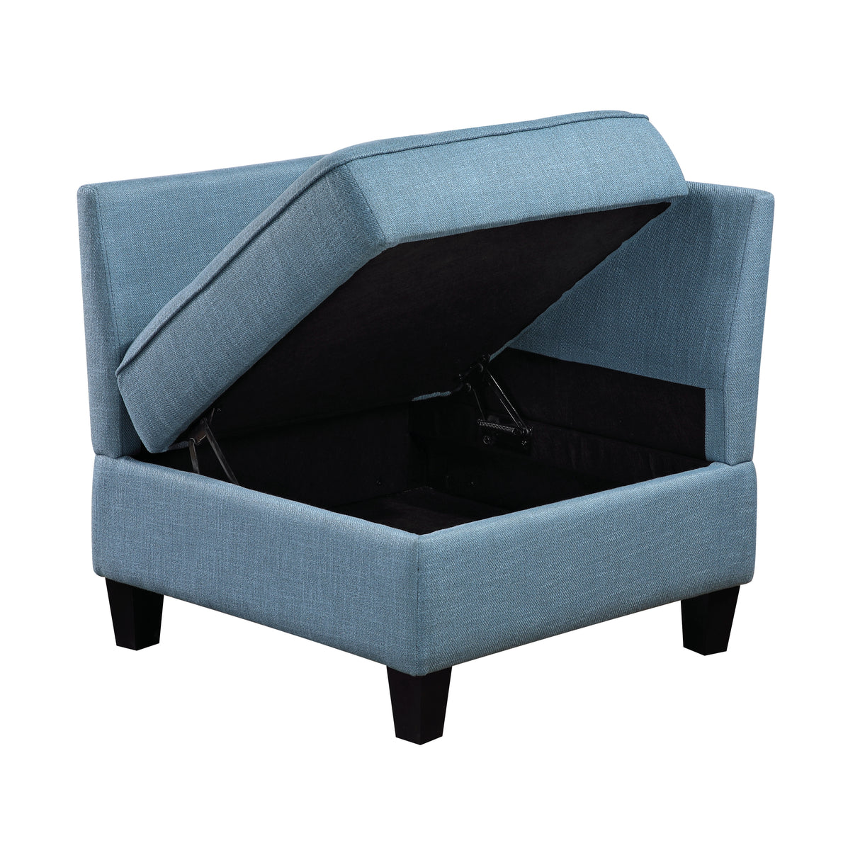 9557BUE-CR Corner Seat with Storage from Homelegance - Luna Furniture