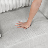 9557BUE-AC Armless Chair with Storage from Homelegance - Luna Furniture