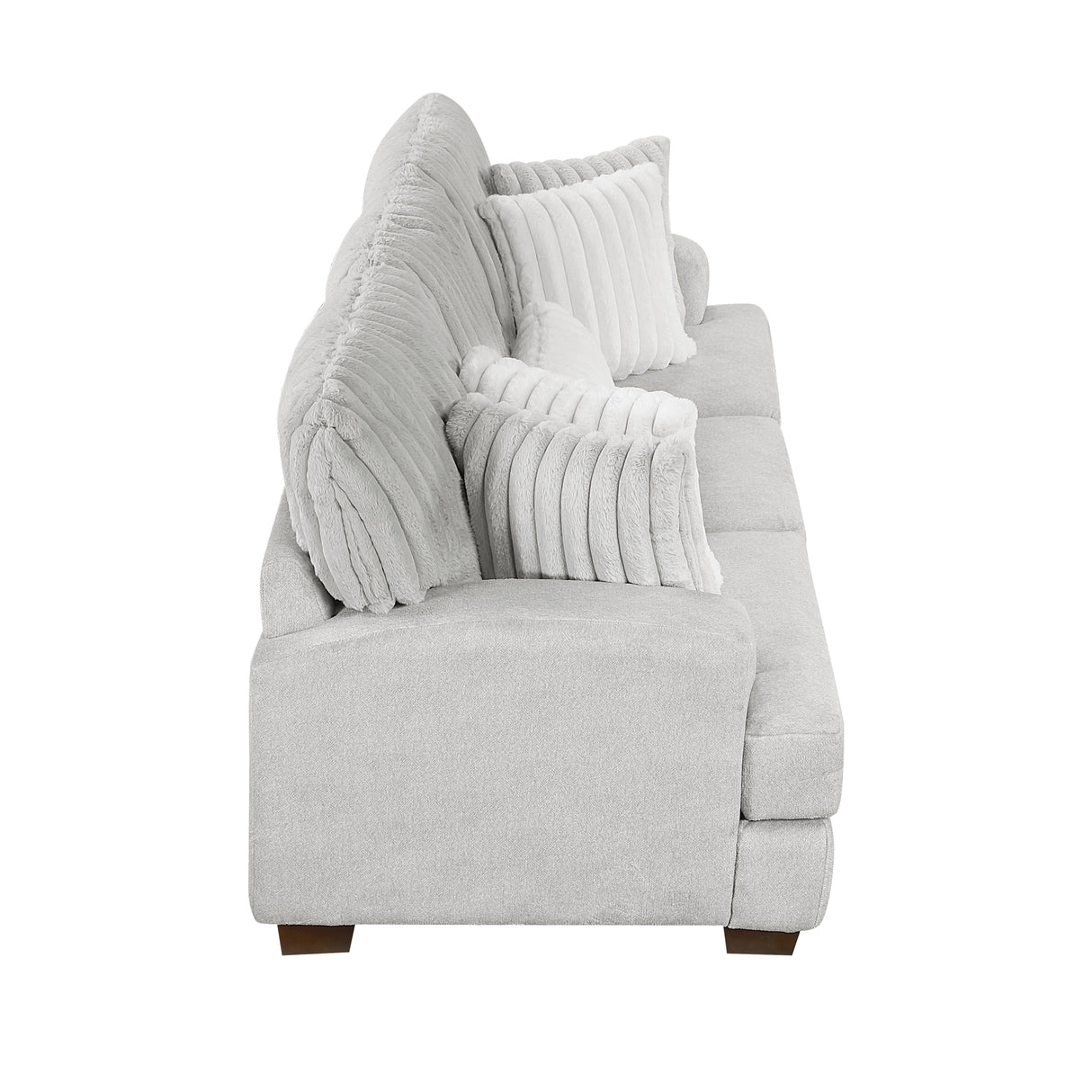 9557BUE-AC Armless Chair with Storage from Homelegance - Luna Furniture
