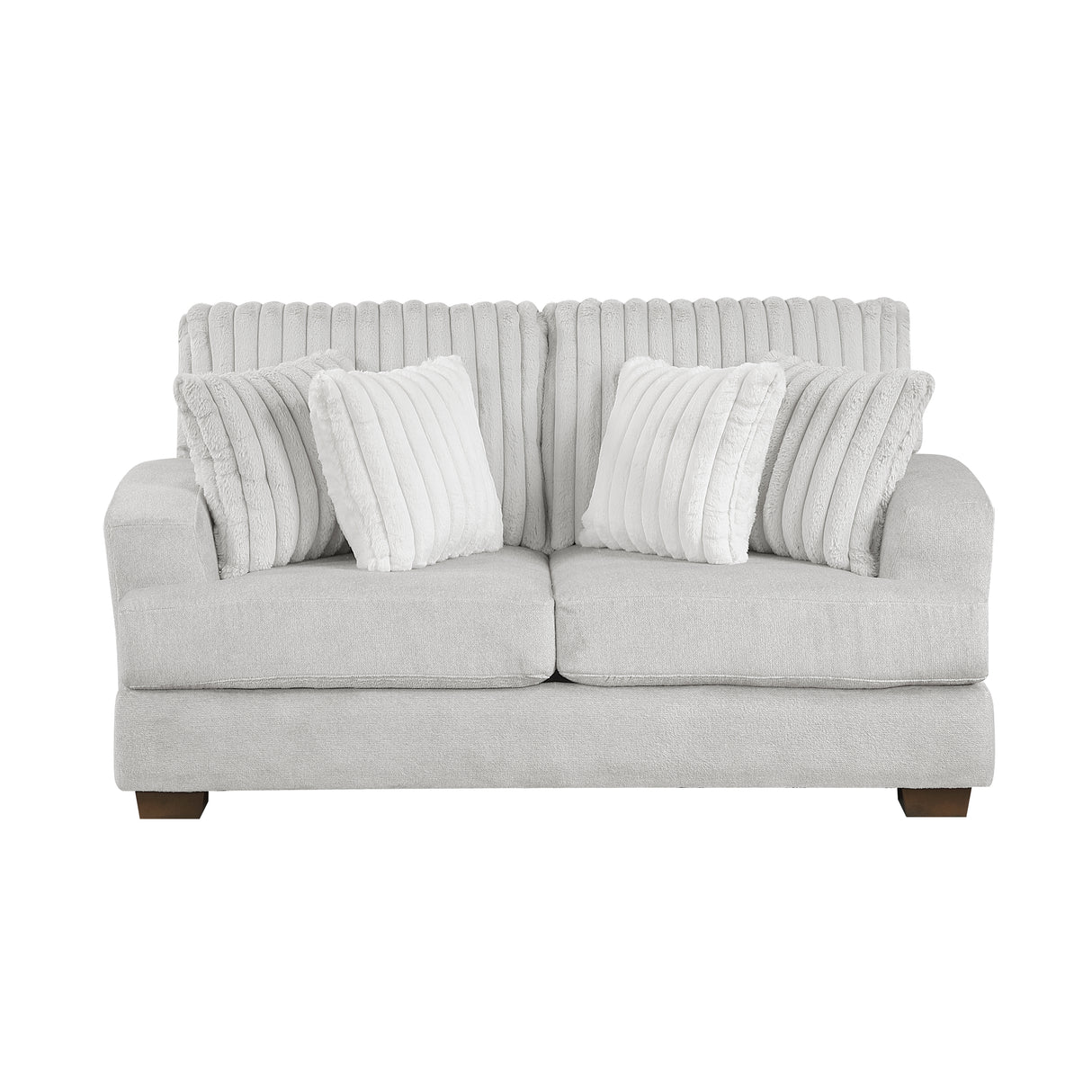 Santiago Light Gray Loveseat from Homelegance - Luna Furniture