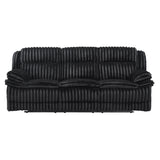 Goodland Black Double Reclining Love Seat with Center Console from Homelegance - Luna Furniture