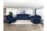 Goodland Blue Double Reclining Sofa from Homelegance - Luna Furniture
