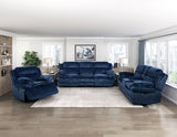 Goodland Blue Glider Reclining Chair from Homelegance - Luna Furniture