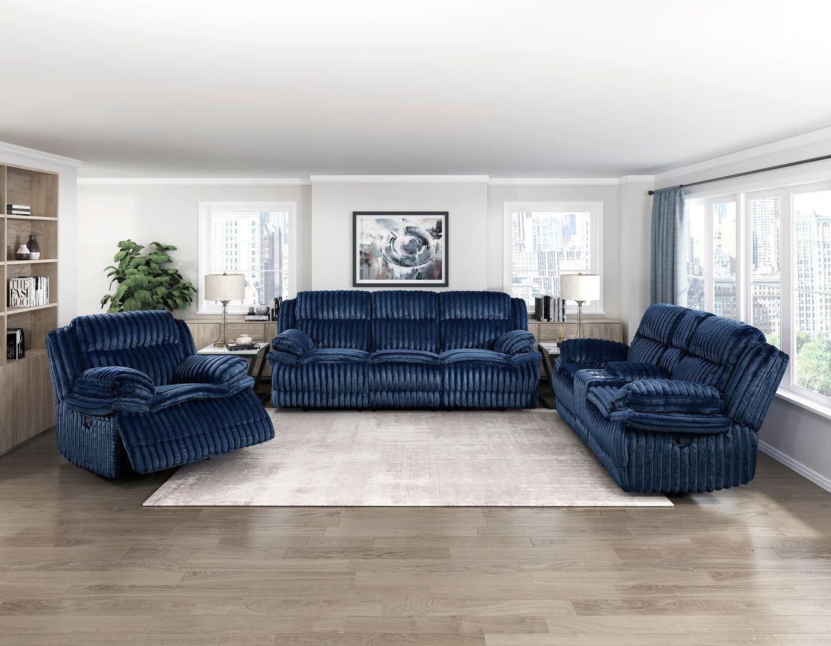 Goodland Black Double Reclining Sofa from Homelegance - Luna Furniture