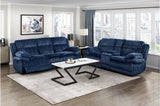 Goodland Blue Double Reclining Sofa from Homelegance - Luna Furniture
