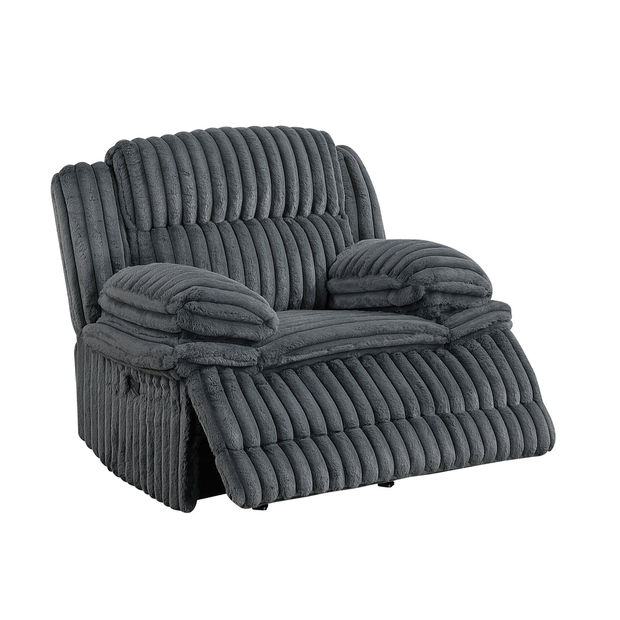Goodland Blue Double Reclining Sofa from Homelegance - Luna Furniture