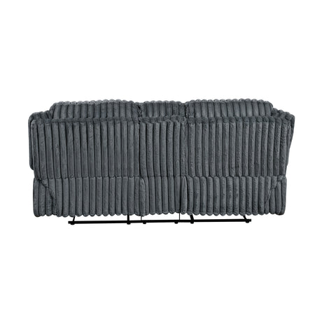 Goodland Dark Gray Double Reclining Sofa from Homelegance - Luna Furniture