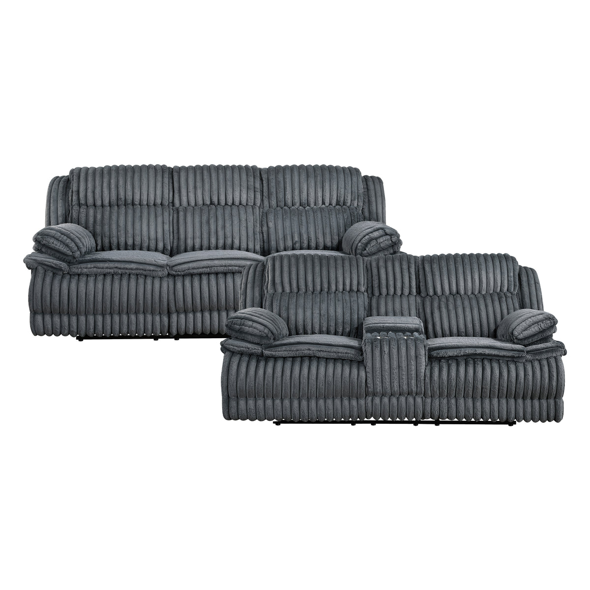 Goodland Dark Gray Glider Reclining Chair