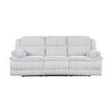 Goodland Gray Double Reclining Loveseat with Center Console from Homelegance - Luna Furniture