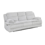 Goodland Gray Double Reclining Loveseat with Center Console from Homelegance - Luna Furniture