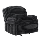 Goodland Black Glider Reclining Chair from Homelegance - Luna Furniture