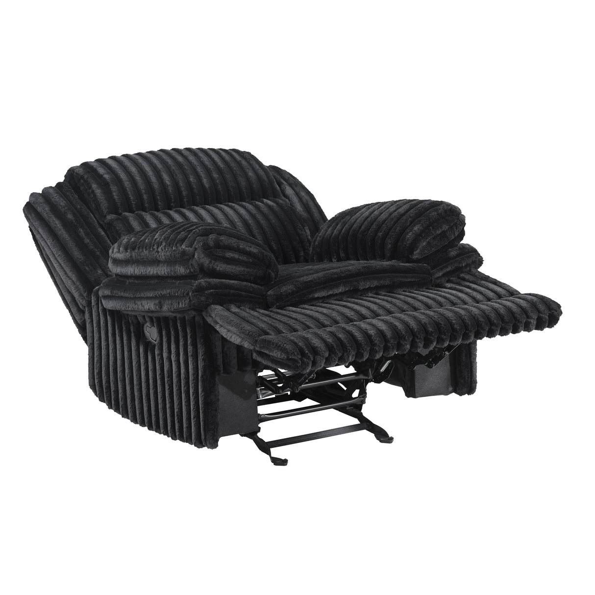 Goodland Black Glider Reclining Chair from Homelegance - Luna Furniture