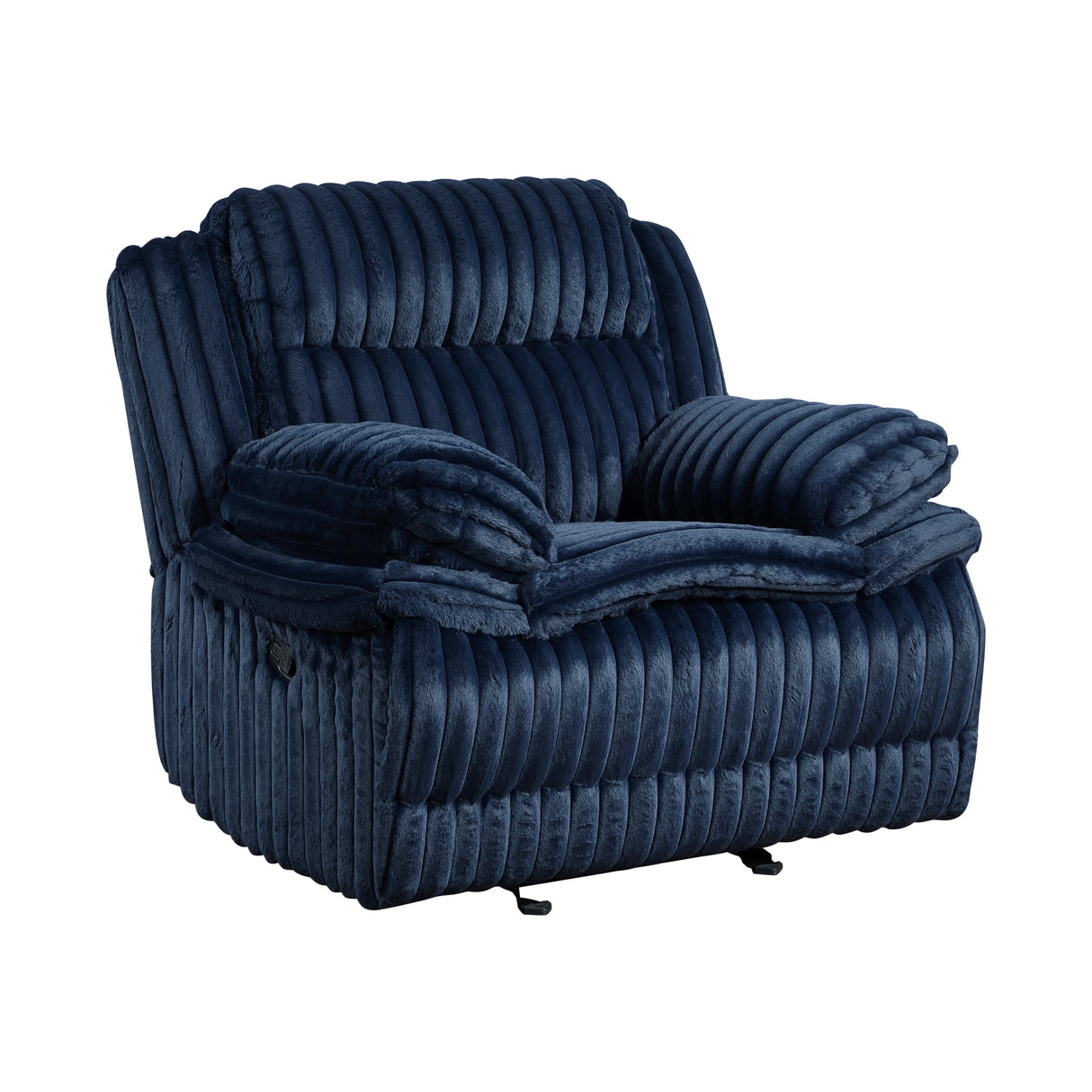 Goodland Blue Glider Reclining Chair from Homelegance - Luna Furniture