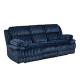 Goodland Blue Double Reclining Sofa from Homelegance - Luna Furniture