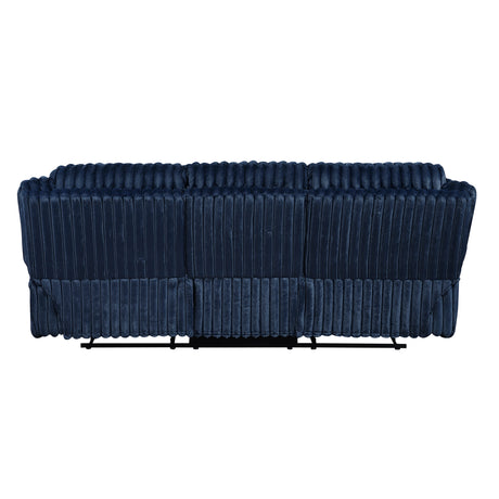 Goodland Blue Double Reclining Sofa from Homelegance - Luna Furniture
