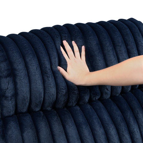 Goodland Blue Double Reclining Sofa from Homelegance - Luna Furniture