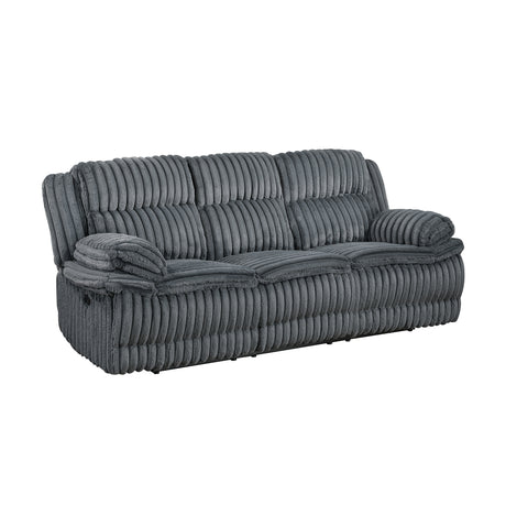 Goodland Dark Gray Double Reclining Sofa from Homelegance - Luna Furniture