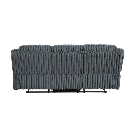 Goodland Dark Gray Double Reclining Sofa from Homelegance - Luna Furniture