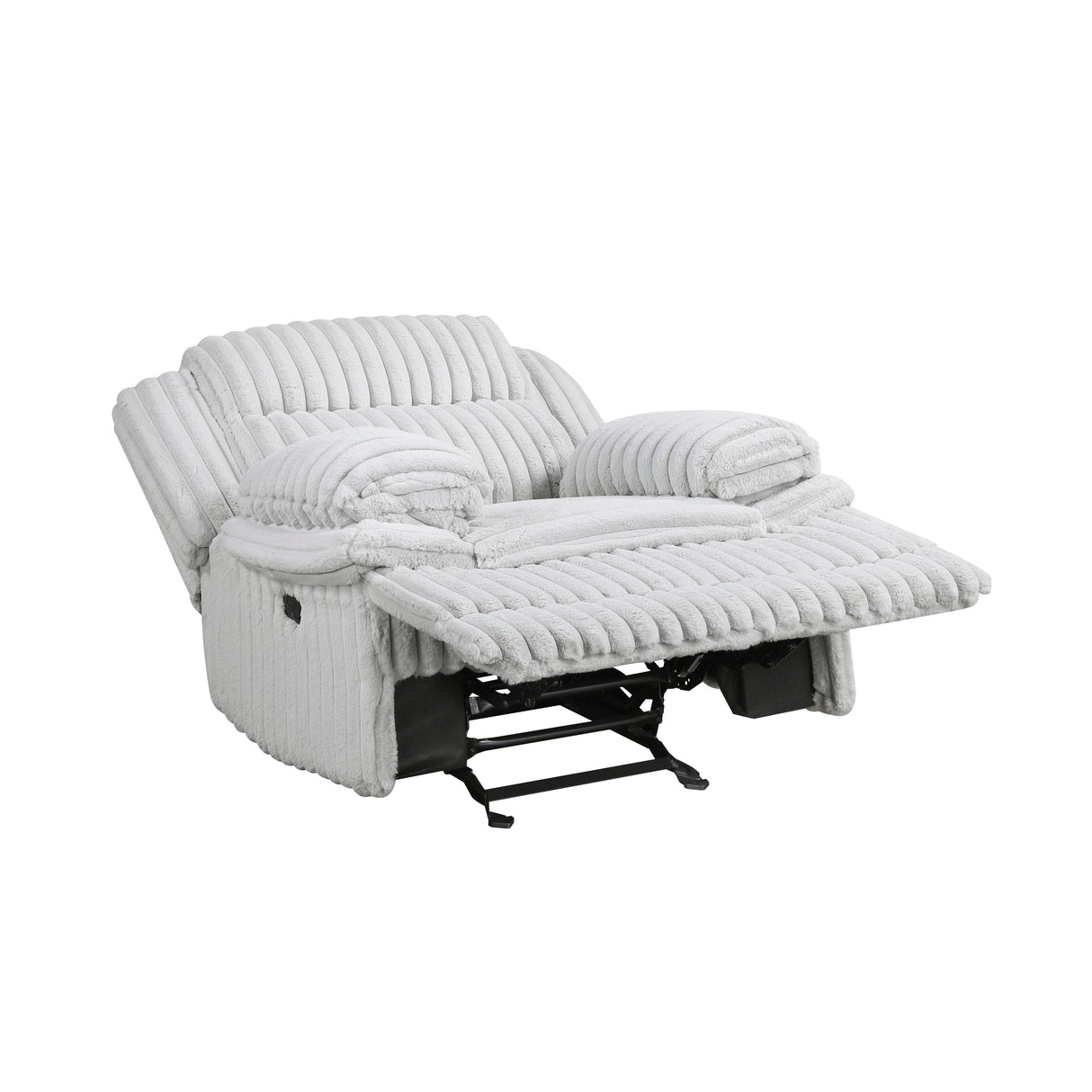 Goodland Gray Glider Reclining Chair from Homelegance - Luna Furniture