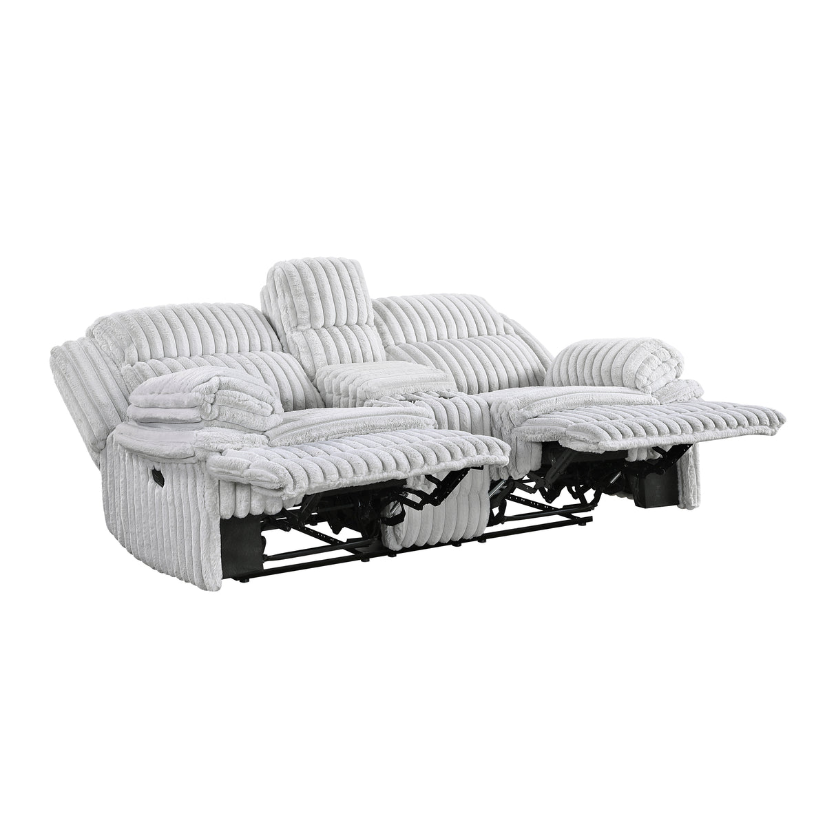 Goodland Gray Double Reclining Living Room Set from Homelegance - Luna Furniture