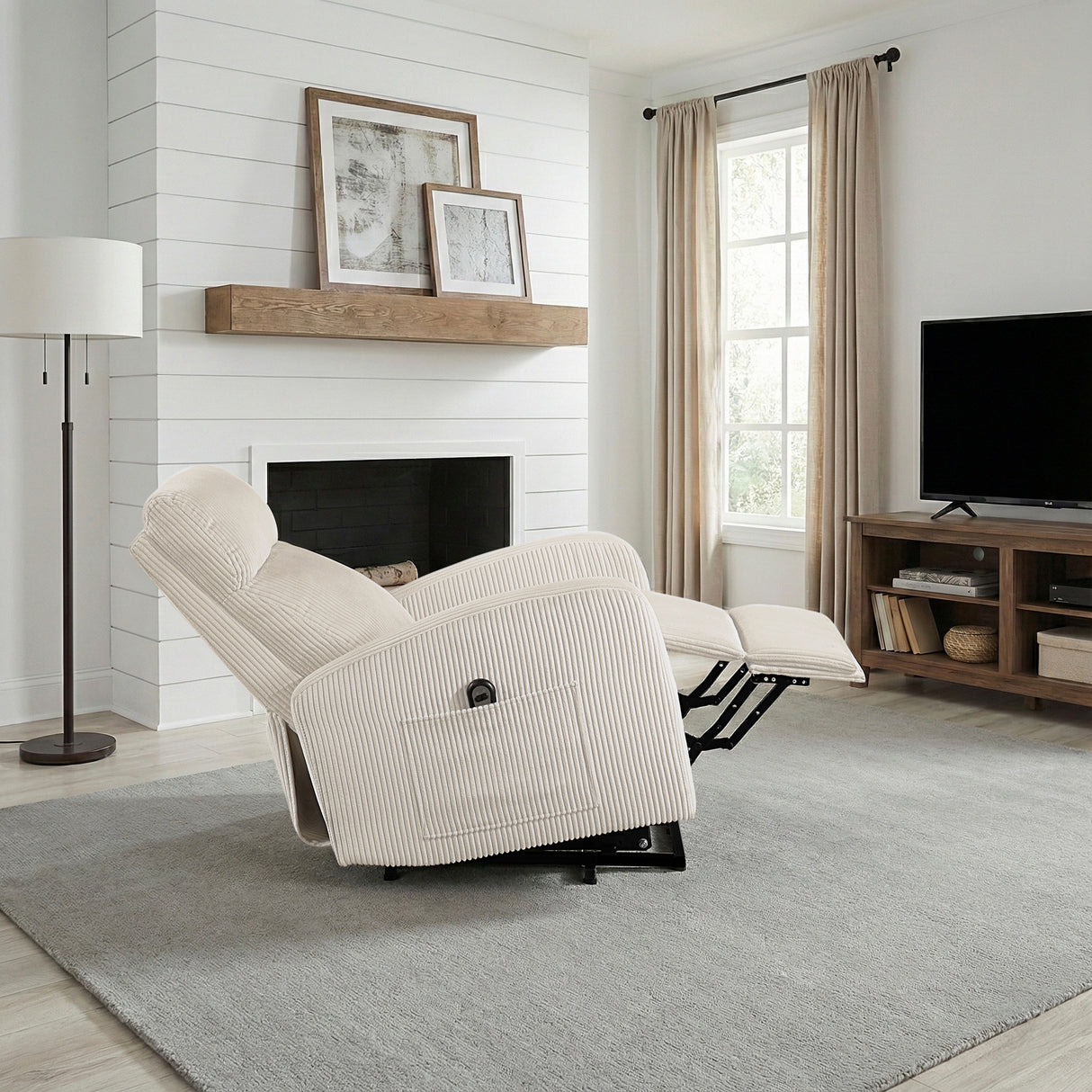 Parsons Beige Power Lift Chair from Homelegance - Luna Furniture