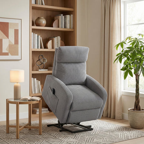 Parsons Dark Gray Power Lift Chair from Homelegance - Luna Furniture