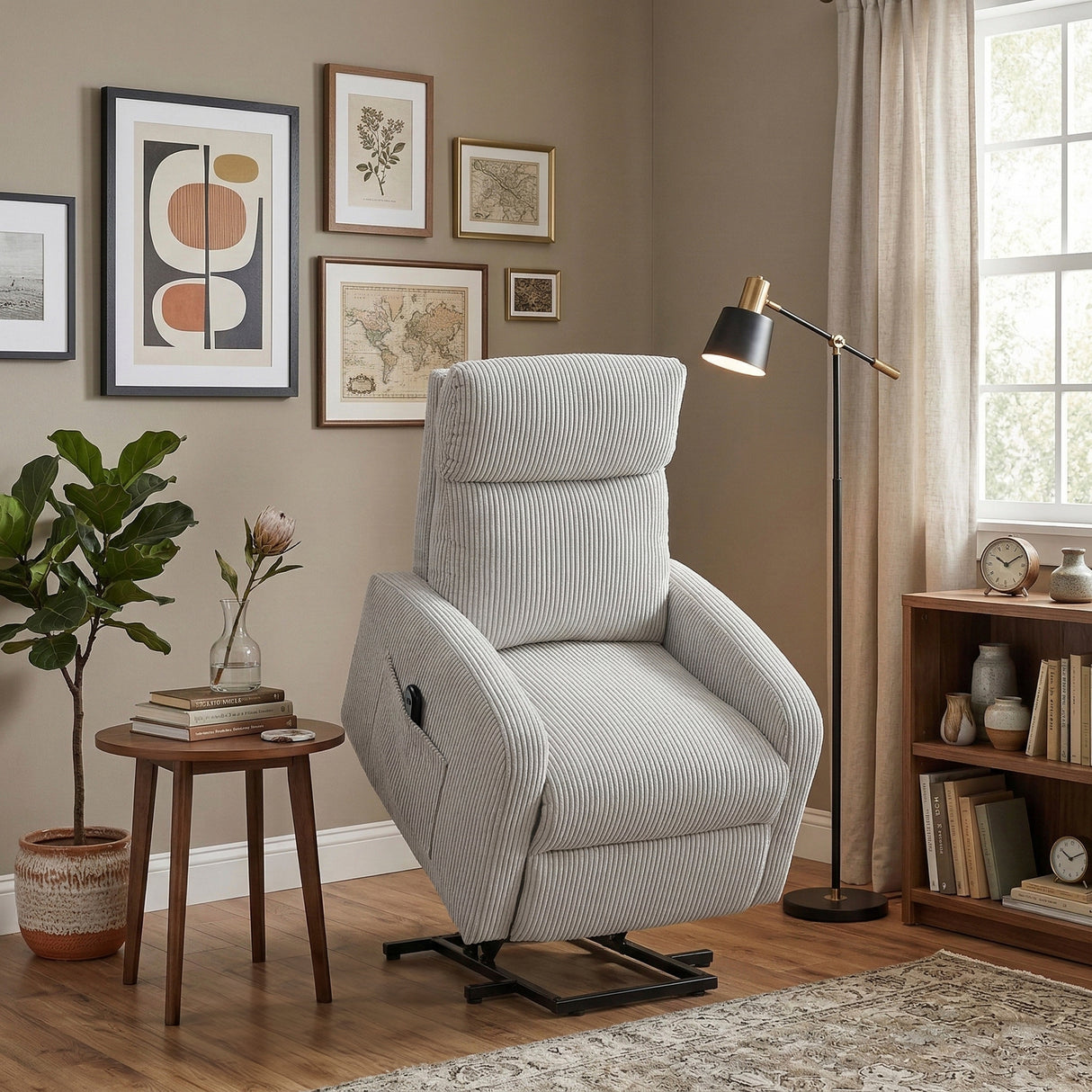 Parsons Gray Power Lift Chair from Homelegance - Luna Furniture