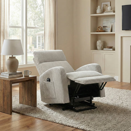 Parsons Gray Power Lift Chair from Homelegance - Luna Furniture